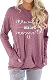 Women Mamacita Needs a Margarita Blouse with Pockets