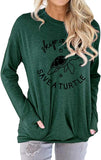 Süßes T-Shirt mit Schildkröten-Grafik für Damen