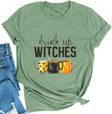 Drink Up Witches T-Shirt für Frauen Halloween Shirt