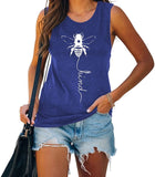 Bee Kind Tank Tops for Women Inspirational Mom Shirt