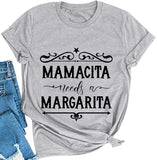 Women Mamacita Needs A Margarita T-Shirt Cinco De Mayo Shirt