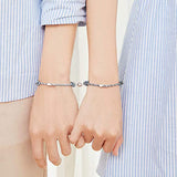 Rope Braided Couple Magnetic Bracelet, Adjustable Women Couple Bracelet, Love Bracelet For Men Women