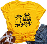 T-shirt Camp Queen pour femme, chemise de camping
