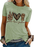 Frauen Frieden Liebe Gerechtigkeit T-Shirt
