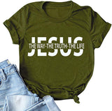 T-shirt Jésus la vérité, le chemin de la vie pour femmes