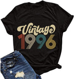 T-Shirt d'anniversaire pour femmes, Vintage des années 1970, Vintage des années 1980, Vintage des années 1990