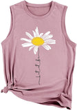 Let It Be Daisy Tank Damen Daisy Vintage Grafik Shirt