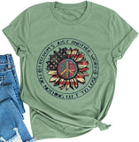 T-Shirt mit amerikanischer Flagge und Aufschrift „Freedom's Just Another Word for Nothing Left to Lose“