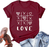 Frauen Liebe Shirt Valentinstag Shirt