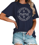 T-Shirt femme maman reconnaissante bénie belle heureuse