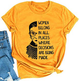 Frauen gehören überall hin, Frauen Grafik T-Shirt