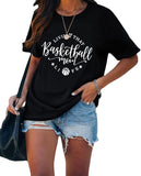 Basketball-Fan-Mama T-Shirt Frauen Leben, Dass Basketball Mom Leben T-Shirts Tops