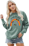 Bee Kind Sweatshirt Damen Regenbogen Geschenk Be Kind Shirt