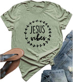 Women Jesus Vibes T-Shirt Christian Tee