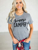 T-shirt Happy Camper pour femme