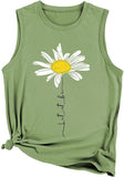 Let It Be Daisy Tank Damen Daisy Vintage Grafik Shirt