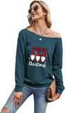 Chemise de joyeux noël pour femmes, chemisier graphique de Gnomes de noël à la mode