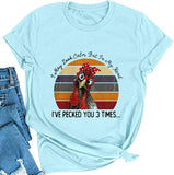 T-Shirt mit Aufschrift „I May Look Calm But In My Head“ für Damen