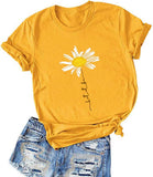 Women Let It Be T-Shirt Daisy Shirt