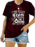 Femmes drôle nouvelle maman chemise f-bomb maman t-shirts