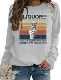 Damen Langarm-Sweatshirt mit Aufschrift „The Glue Holding This 2020 Shitshow Together“