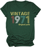 Damen T-Shirt zum 50. Geburtstag, Vintage 1971