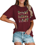 Frauen Pflanze Mama Geschenk T-Shirt Blume Mädchen Tees
