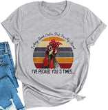 T-Shirt mit Aufschrift „I May Look Calm But In My Head“ für Damen