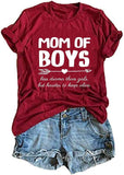 Women Mom of Boys T-Shirt