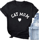 Chien Maman Chat Maman T-Shirt Femme Chemise Graphique
