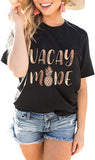 Damen Vacay Mode T-Shirt Ananas Shirt