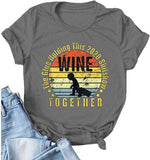 Women Wine T-Shirt The Glue Holding This 2020 Shitshow Together Shirt