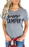 T-shirt Happy Camper pour femme