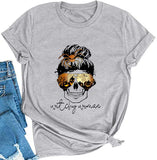 Witchy Woman T-Shirt Skull Halloween Shirt