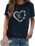 Damen-Hundemama-Shirt mit Namen, Geschenk für Hundeliebhaber