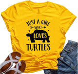 Women Just A Girl Who Loves Turtles T-Shirt