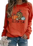 Women Long Sleeve It's Fall Y'all Sweater Pumpkin Sweatshirt