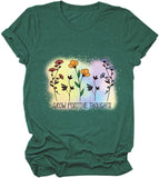 Women Grow Positive Thoughts T-Shirt