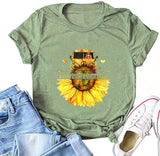 Un petit hippie un petit capot T-Shirt Tournesol Chemise de paix
