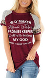 Way Maker Miracle Worker Promise Keeper Light in The Darkness My God This is Who You are T-Shirt