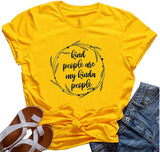 Damen T-Shirt mit V-Ausschnitt