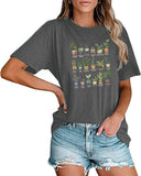 Frauen Pflanze Mama Geschenk T-Shirt Blume Mädchen Tees