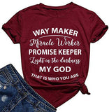 Wegbereiter, Wundertäter, Versprechenshalter, Licht in der Dunkelheit, mein Gott, das ist, wer du bist, T-Shirt