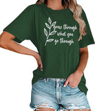 Women Grow Through What You Go Through Shirt Plant Lady T-Shirt