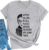 Frauen gehören überall hin, Frauen Grafik T-Shirt