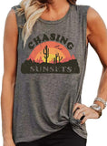 Femmes Chasing Sunsets Débardeur Sunset Chasers Chemise