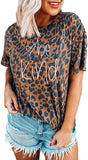 Damen T-Shirt mit Leopardenmuster