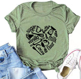 Women Sugar Vanilla Butter Milk Flour Cocoa Heart Cute T-Shirt