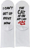 Unisex I CAN'T GET UP RIGHT NOW THE DOG/CAT IS ON MY LAP Socks
