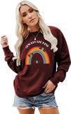 Bee Kind Sweatshirt Damen Regenbogen Geschenk Be Kind Shirt
